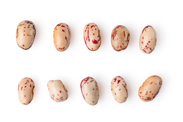 Kidney beans isolated on white background. Close-up.