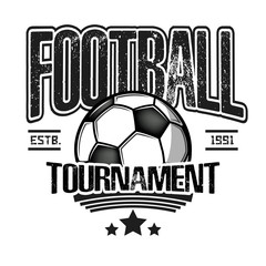 Football logo design template