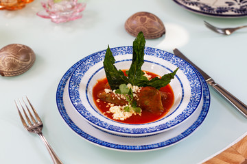 Tamal vegetariano chaya 