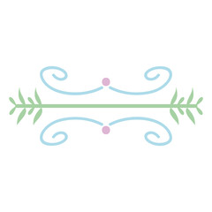 frame line and edges decorative boho style