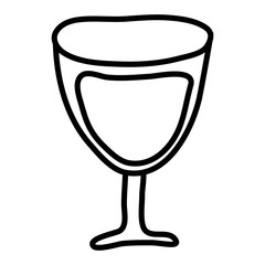 wine cup glass isolated icon