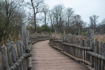 wooden walkway path