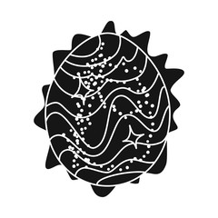 Isolated object of egg and dragon icon. Set of egg and universe stock symbol for web.