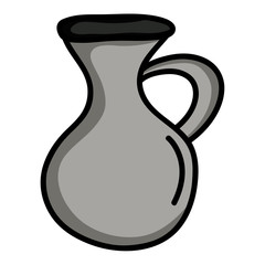jar canteen pot isolated icon