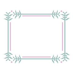 square frame decorative boho style