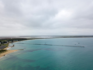 The Beachport Jetty from above