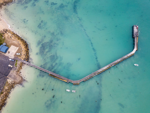 The Beachport Jetty from above