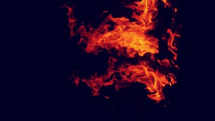 Fire, Hot flames, Bonfire.
