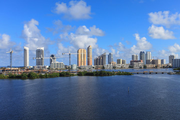 View of Sunny Isles in Miami