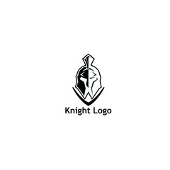 Warrior Knight Logo Stock Vector