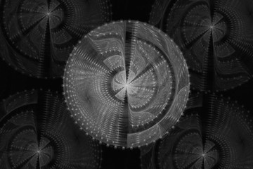 Fototapeta na wymiar Music magic hypnosis dreaming dream hypnotic wallpaper abstract fractal background.