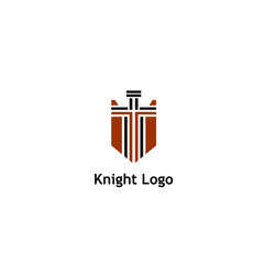 Warrior Knight Logo Stock Vector