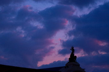 Contra luz en el atardecer