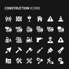 Construction Vector Icon Set.
