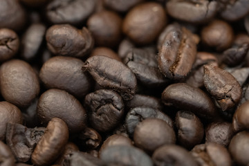 Closeup Coffee Beans for Background