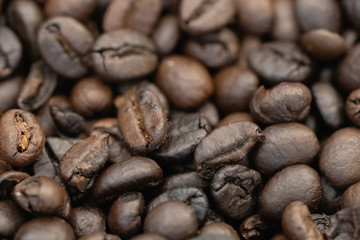 Closeup Coffee Beans for Background