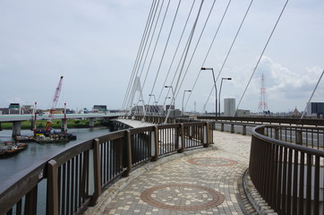 大師橋から川崎側を望む