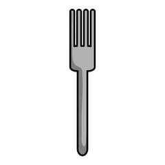 fork cutlery tool isolated icon