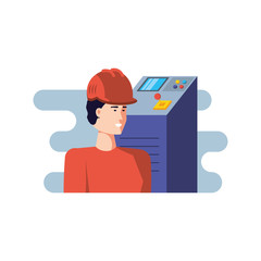 Isolated avatar of professional worker design