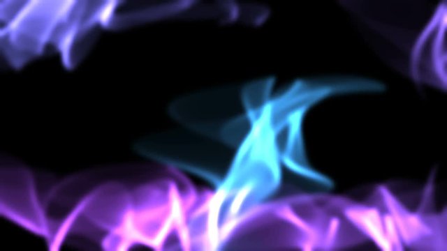 Abstract digital background. Developing threads on a black background.