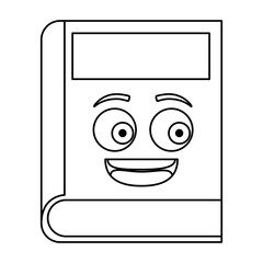 text book school kawaii character