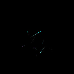 Fast Effect. Motion Neon Light Movement static