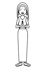 beautiful woman from india character