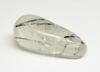 Tourmaline Quartz tumbled gemstone