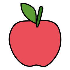 apple fresh fruit healthy icon