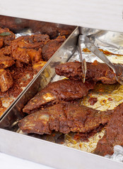  Indian street food fried small pomprets fish curry,ready to serve         