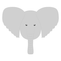 cute elephant woodland animal character