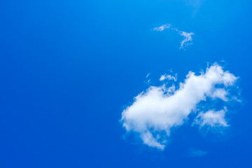 Fototapeta na wymiar 【写真素材】 青空　空　雲　初夏の空　背景　背景素材　6月　コピースペース　