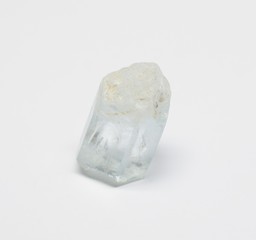 Aquamarine natural raw gemstone crystal