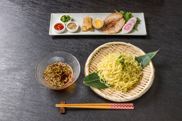 つけ麺　cold Chinese noodlessoup for dipping (tsukem)