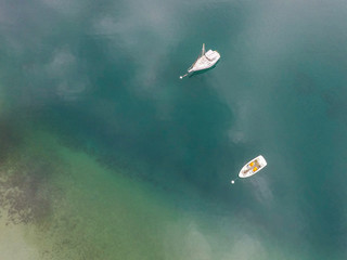 Two Michigan Boats from above 