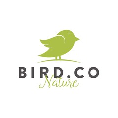 bird nature logo and icon template