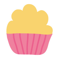 sweet cupcake pastry bakery icon