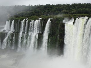 Iguazu Falls in Argentina and Brazil