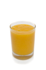  mango juice isolated on white background