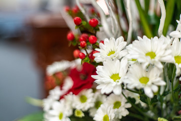 bouquet of white flowers