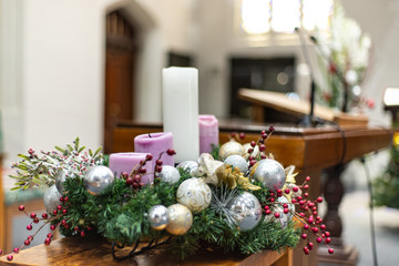 christmas table decoration