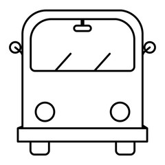 hippie van transport vehicle icon