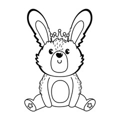 Rabbit cartoon design vector illustration