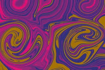 Abstract line as liquid oil on the background by illustration