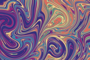 Abstract line as liquid oil on the background by illustration