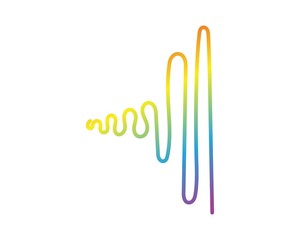 Audio Sound Wave logo template illustration vector design