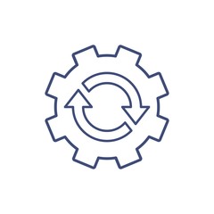 Settings, editing. Vector linear icon.