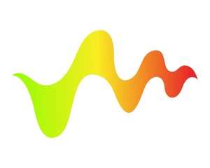 Audio Sound Wave logo template illustration vector design