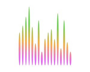 Audio Sound Wave logo template illustration vector design