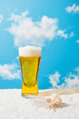夏のビール　Summer with beer and the sea